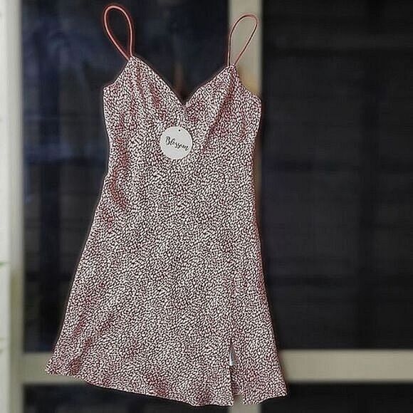 Blossom Margot mini dress copper & white fawn spot mini sundress - Picture 4 of 15